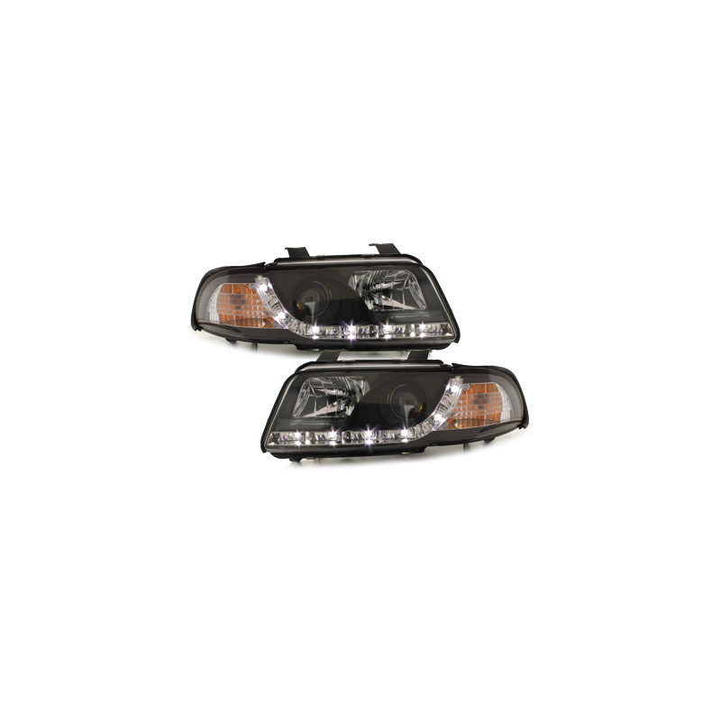  Phares DAYLINE AUDI A4 B5 Led Drl  noir