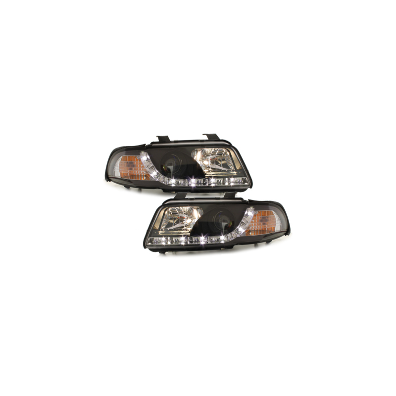  Phares DAYLINE AUDI A4 B5 Led Drl  noir