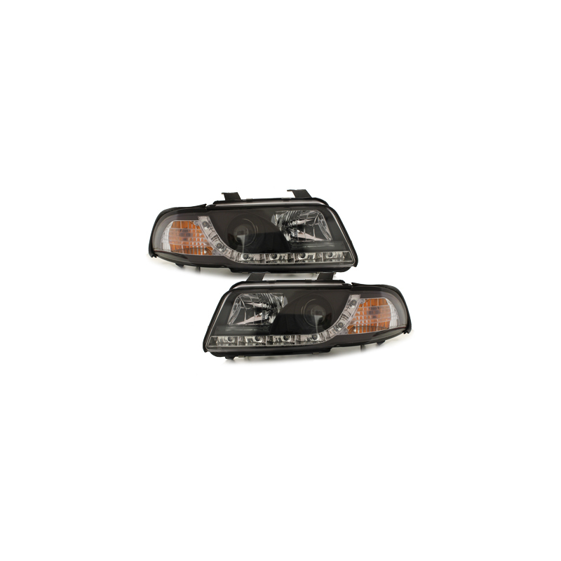  Phares DAYLINE AUDI A4 B5 Led Drl  noir