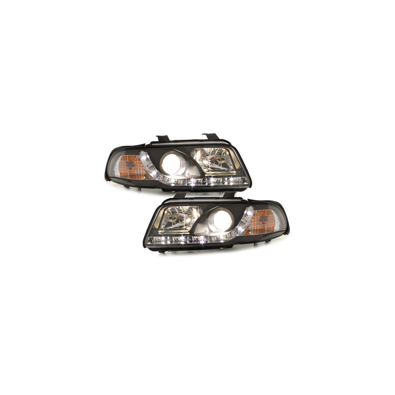  Phares DAYLINE AUDI A4 B5 Led Drl  noir