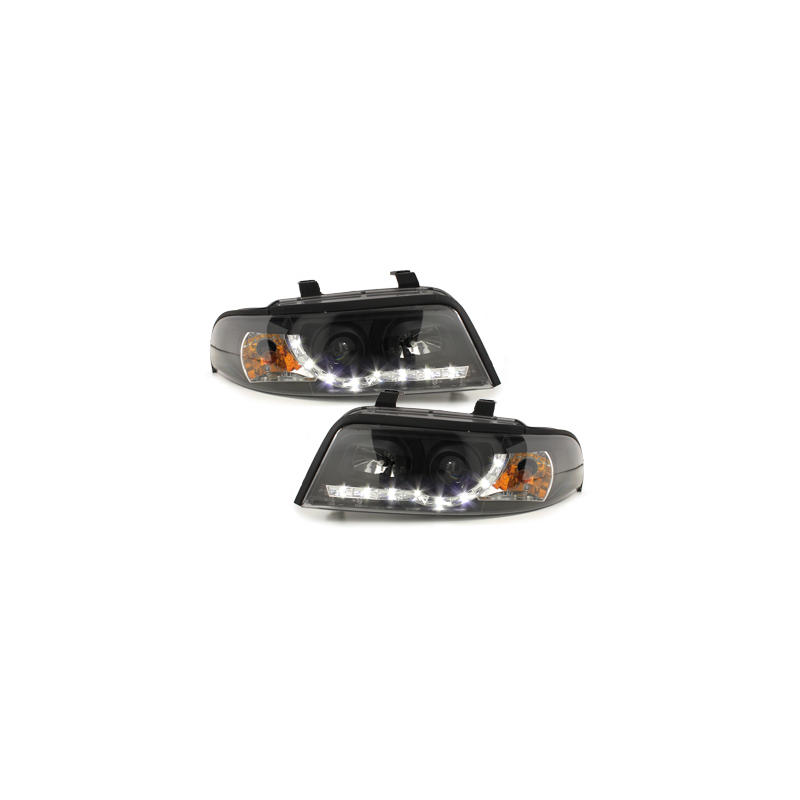  Phares DAYLINE AUDI A4 B5 Led Drl  noir