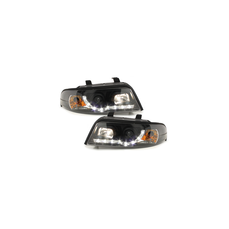  Phares DAYLINE AUDI A4 B5 Led Drl  noir