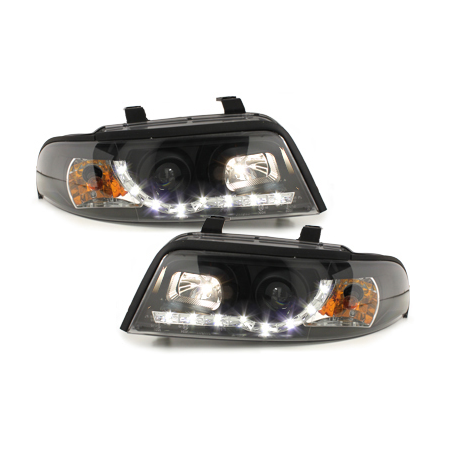  Phares DAYLINE AUDI A4 B5 Led Drl  noir