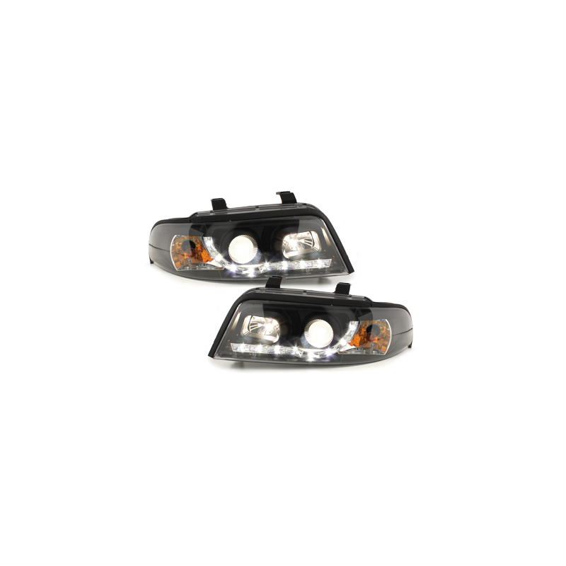  Phares DAYLINE AUDI A4 B5 Led Drl  noir