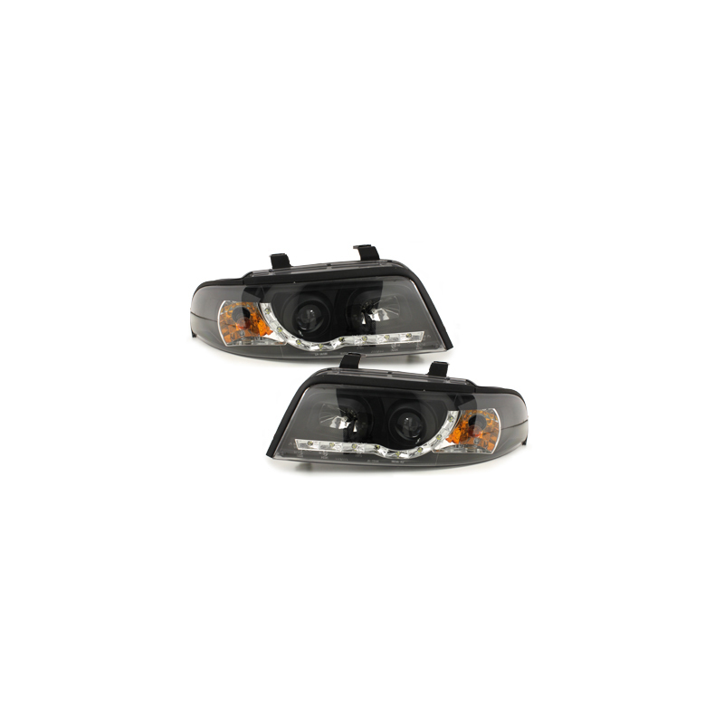  Phares DAYLINE AUDI A4 B5 Led Drl  noir
