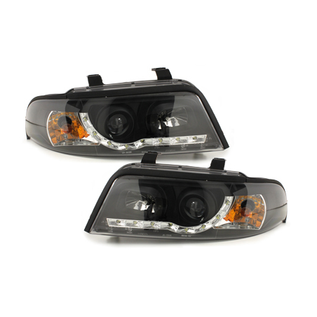  Phares DAYLINE AUDI A4 B5 Led Drl  noir