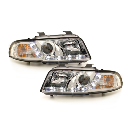  Phares DAYLINE AUDI A4 B5 95-98 Led Drl chrome