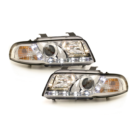  Phares DAYLINE AUDI A4 B5 95-98 Led Drl chrome