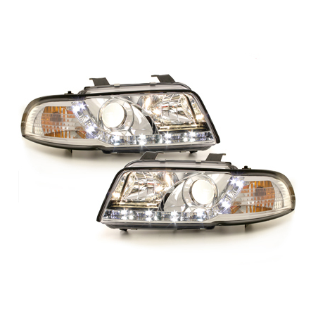  Phares DAYLINE AUDI A4 B5 95-98 Led Drl chrome