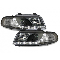 Phares D-LITE AUDI A4 B5 95-98  Led Drl  noir