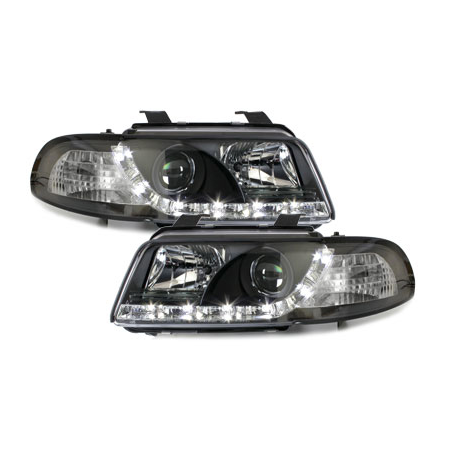  Phares D-LITE AUDI A4 B5 95-98  Led Drl  noir