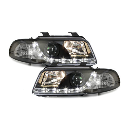  Phares D-LITE AUDI A4 B5 95-98  Led Drl  noir