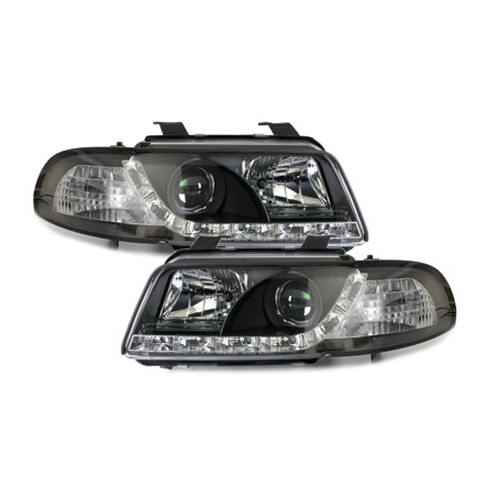  Phares D-LITE AUDI A4 B5 95-98  Led Drl  noir