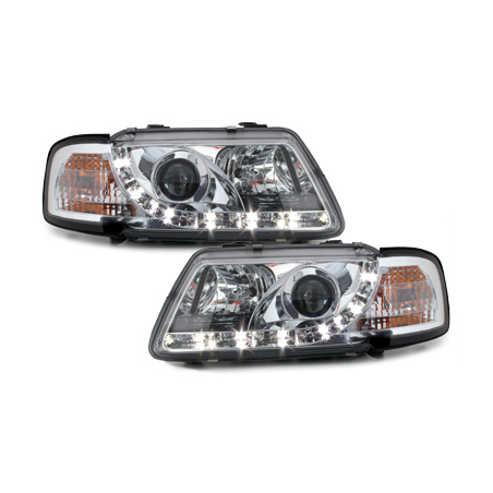  Phares DAYLINE AUDI A3 8L 09.96-08.00 Led Drl chrome