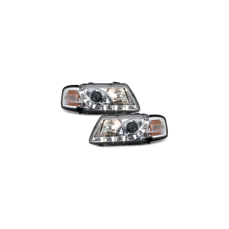  Phares DAYLINE AUDI A3 8L 09.96-08.00 Led Drl chrome