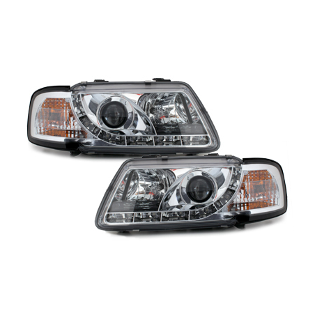  Phares DAYLINE AUDI A3 8L 09.96-08.00 Led Drl chrome