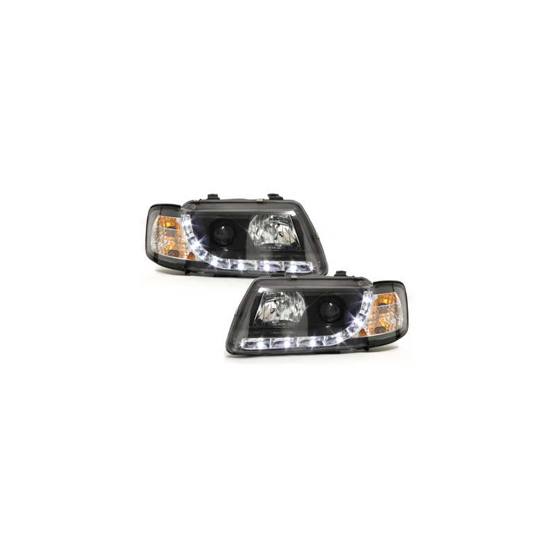  Phares DAYLINE AUDI A3 8L 09.96-08.00 Led Drl noir