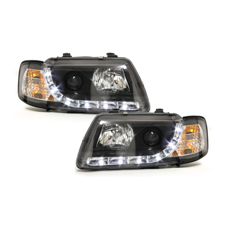  Phares DAYLINE AUDI A3 8L 09.96-08.00 Led Drl noir