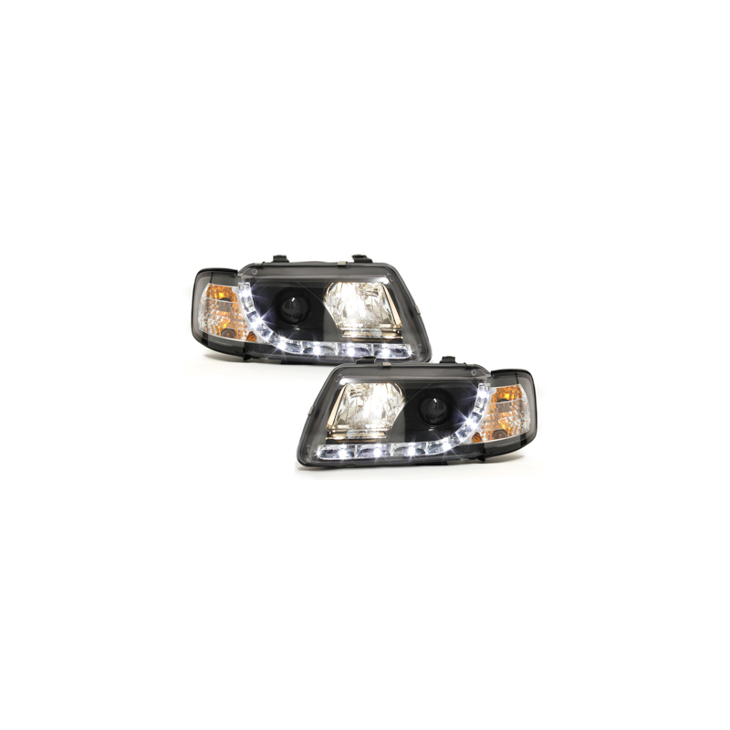  Phares DAYLINE AUDI A3 8L 09.96-08.00 Led Drl noir