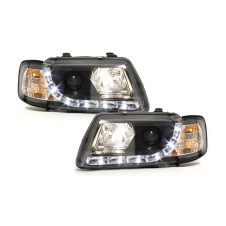  Phares DAYLINE AUDI A3 8L 09.96-08.00 Led Drl noir