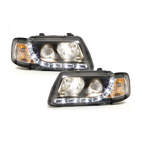  Phares DAYLINE AUDI A3 8L 09.96-08.00 Led Drl noir