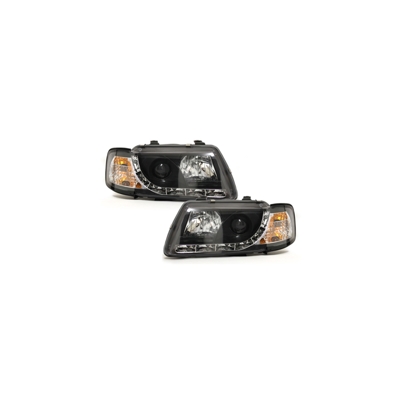  Phares DAYLINE AUDI A3 8L 09.96-08.00 Led Drl noir