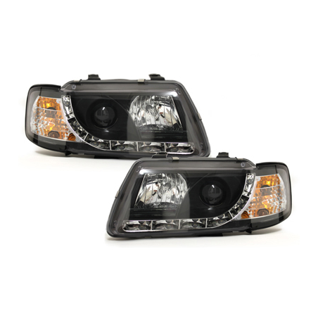  Phares DAYLINE AUDI A3 8L 09.96-08.00 Led Drl noir