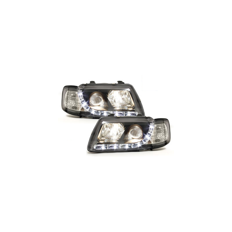  Phares D-LITE AUDI A3 8L 09.96-08.00 Led Drl noir