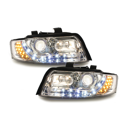  Phares DAYLINE AUDI A4 8E 01-04 Led Drl chrome