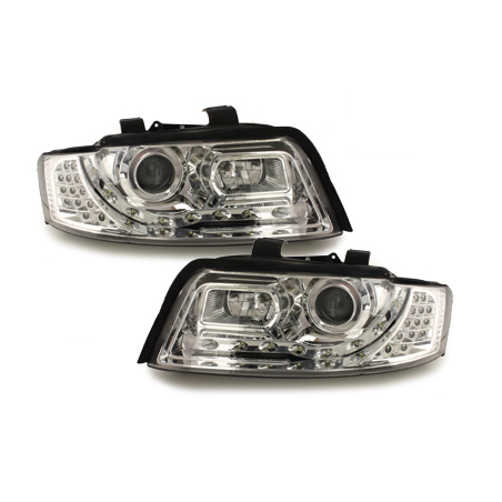  Phares DAYLINE AUDI A4 8E 01-04 Led Drl chrome