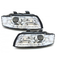 Phares DAYLINE AUDI A4 8E 01-04 Led Drl  chrome