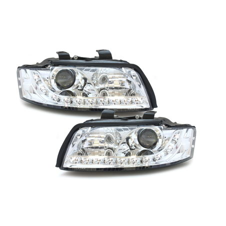  Phares DAYLINE AUDI A4 8E 01-04 Led Drl  chrome