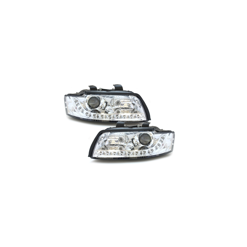  Phares DAYLINE AUDI A4 8E 01-04 Led Drl  chrome