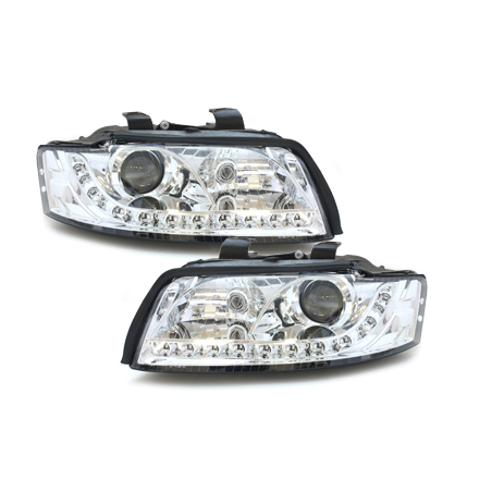  Phares DAYLINE AUDI A4 8E 01-04 Led Drl  chrome