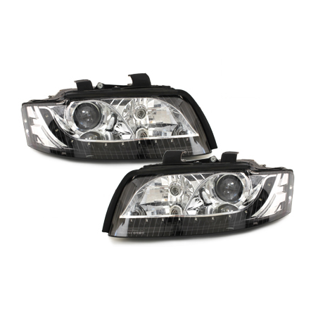  Phares DAYLINE AUDI A4 8E 01-04  Led Drl noir