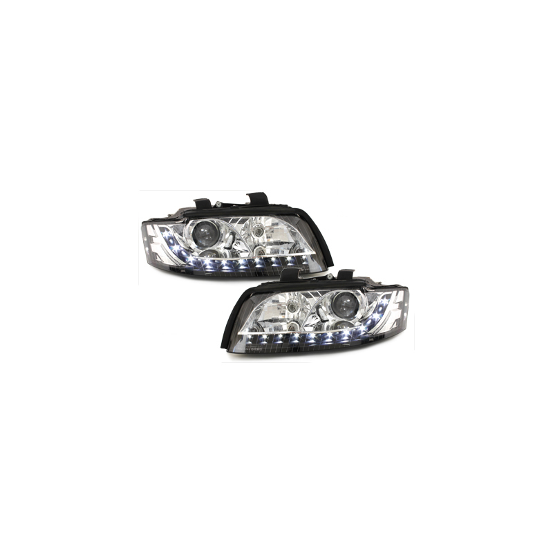  Phares DAYLINE AUDI A4 8E 01-04  Led Drl noir