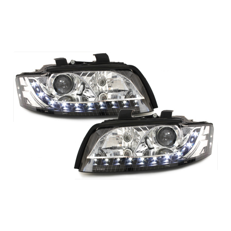  Phares DAYLINE AUDI A4 8E 01-04  Led Drl noir