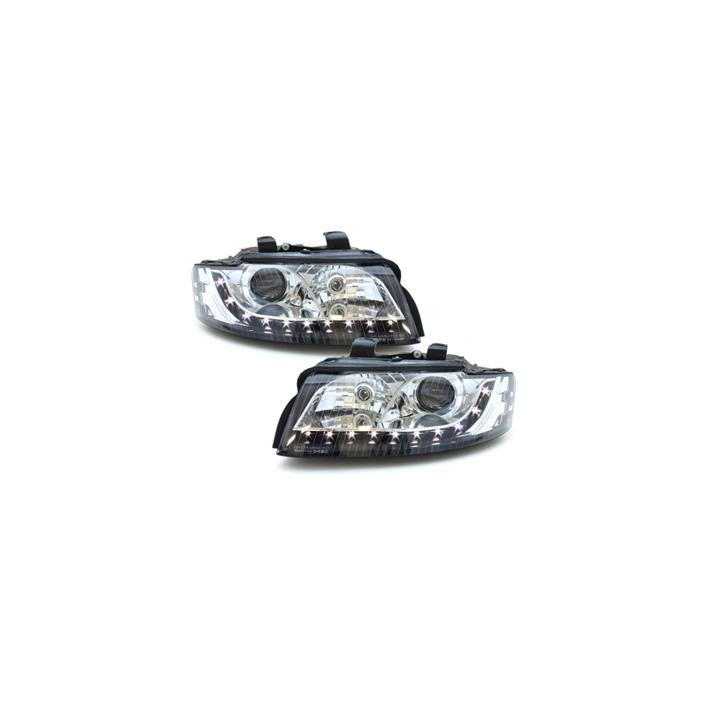  Phares DAYLINE AUDI A4 8E Xénon Led Drl noir