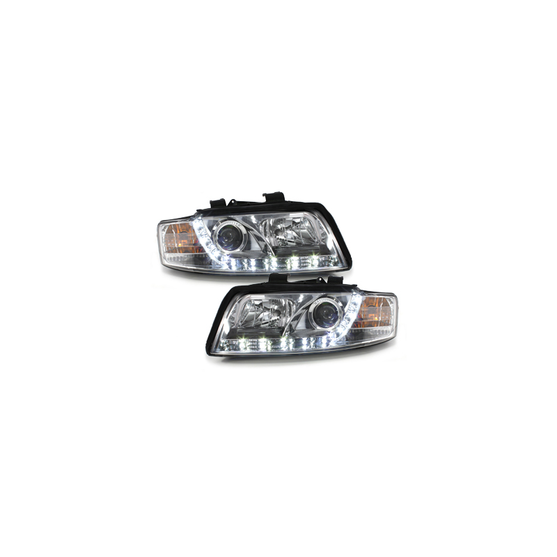  Phares DAYLINE AUDI A4 8E 01-04 Led Drl  chrome