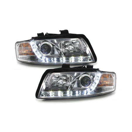  Phares DAYLINE AUDI A4 8E 01-04 Led Drl  chrome