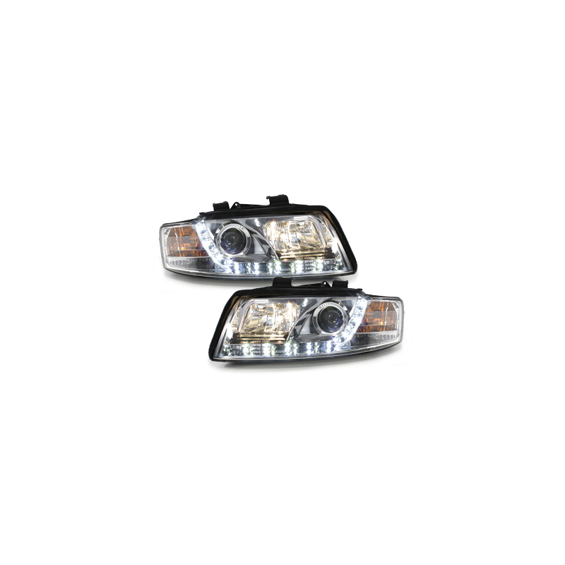  Phares DAYLINE AUDI A4 8E 01-04 Led Drl  chrome