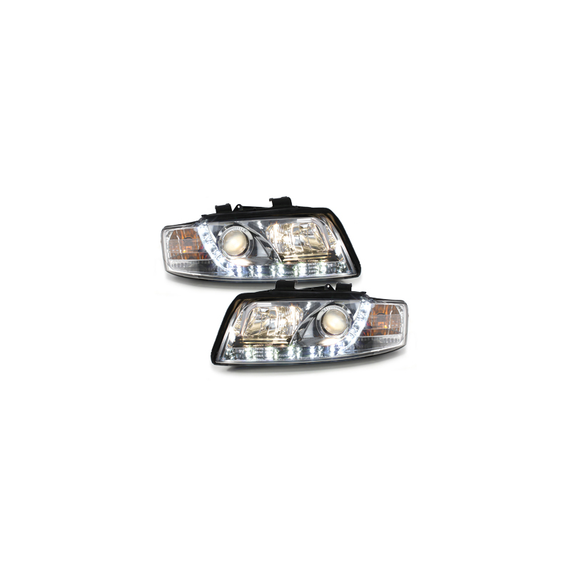  Phares DAYLINE AUDI A4 8E 01-04 Led Drl  chrome