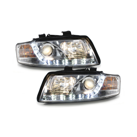  Phares DAYLINE AUDI A4 8E 01-04 Led Drl  chrome