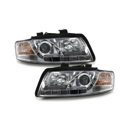  Phares DAYLINE AUDI A4 8E 01-04 Led Drl  chrome