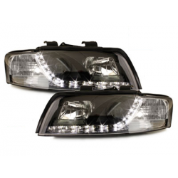 Phares D-LITE Phares AUDI A4 8E Led Drl Noir