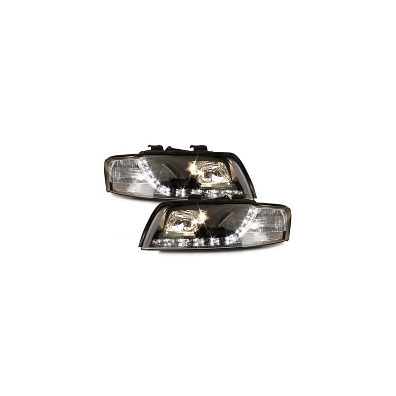  Phares D-LITE Phares AUDI A4 8E Led Drl Noir