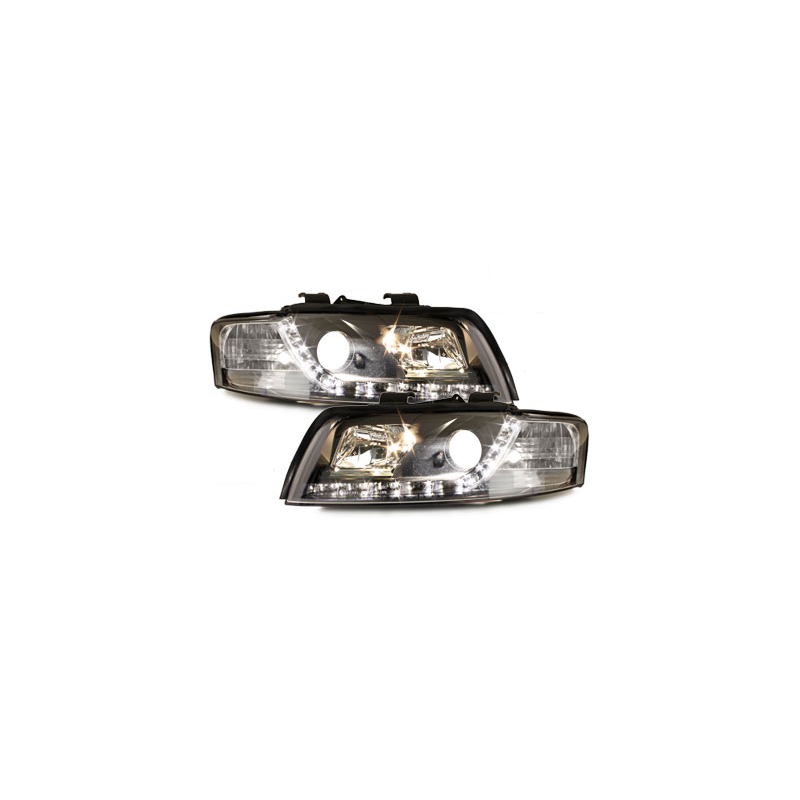 Phares D-LITE Phares AUDI A4 8E Led Drl Noir