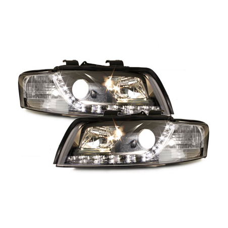  Phares D-LITE Phares AUDI A4 8E Led Drl Noir