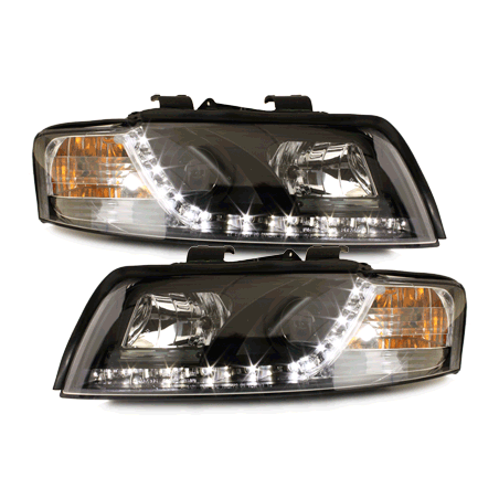  Phares D-LITE Phares AUDI A4 8E Led Drl Noir