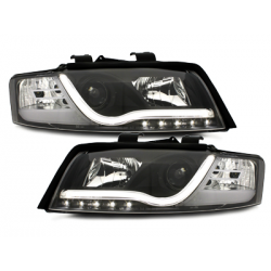 Phares avec feux diurnes AUDI A4 8E Noir